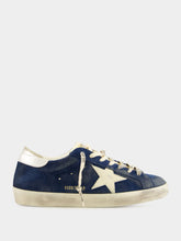 Golden Goose Blue Suede Super-Star Sneakers