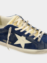 Golden Goose Blue Suede Super-Star Sneakers