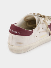 Golden Goose White and Red Superstar Sneakers
