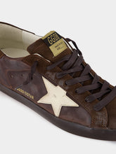Golden Goose Ebony and Cream Super-Star Leather Sneakers