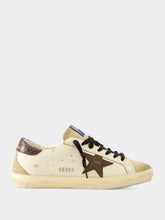 Golden Goose White Beige Brown Superstar Sneakers