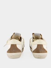 Golden Goose Blue Denim and Brown Super-Star Sneakers