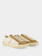 Golden Goose Cream and Brown Super-Star Crochet Sneakers