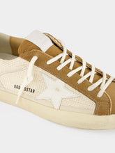 Golden Goose Cream and Brown Super-Star Crochet Sneakers