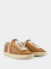Golden Goose Superstar Journey Printed Brown Sneakers