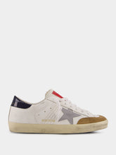 Golden Goose Silver Super Star Leather Sneakers