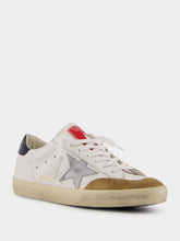 Golden Goose Silver Super Star Leather Sneakers