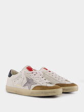 Golden Goose Silver Super Star Leather Sneakers