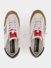 Golden Goose Silver Super Star Leather Sneakers