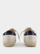 Golden Goose Silver Super Star Leather Sneakers