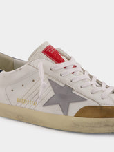 Golden Goose Silver Super Star Leather Sneakers