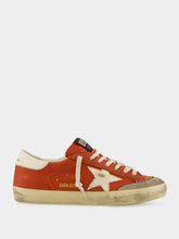 Golden Goose Orange Super Star Leather Sneakers