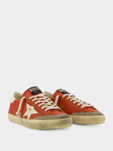 Golden Goose Orange Super Star Leather Sneakers