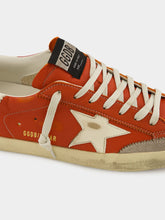 Golden Goose Orange Super Star Leather Sneakers