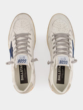 Golden Goose Ballstar Sneakers White and Blue Suede Star