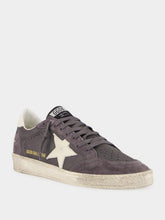 Golden Goose Antracite Ball Star Sneakers with Leather Star