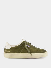 Golden Goose Olive Green Soul-Star Sneakers with Suede
