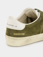 Golden Goose Olive Green Soul-Star Sneakers with Suede