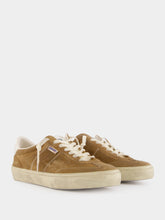 Golden Goose Tobacco Calf Suede Panelled Sneakers