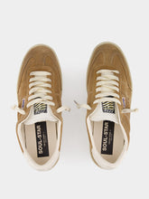 Golden Goose Tobacco Calf Suede Panelled Sneakers