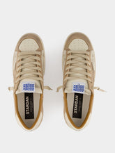 Golden Goose Marble and Off-White Stardan Nabuk Sneakers