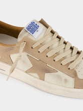 Golden Goose Marble and Off-White Stardan Nabuk Sneakers