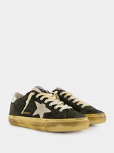 Golden Goose Super Star Green Suede Sneakers