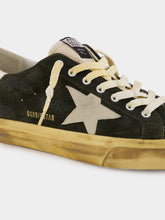 Golden Goose Super Star Green Suede Sneakers