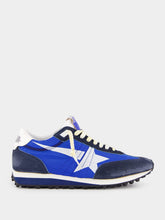 Golden Goose Marathon Sneakers With Blue Nylon Upper And White Star