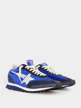Golden Goose Marathon Sneakers With Blue Nylon Upper And White Star