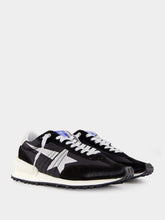 Golden Goose Marathon Sneakers With Black Ripstop Nylon Upper And Silver Star