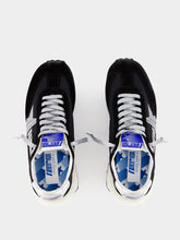 Golden Goose Marathon Sneakers With Black Ripstop Nylon Upper And Silver Star