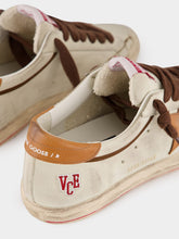Golden Goose Beige and Brown Super-Star Leather Sneakers