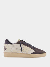 Golden Goose Ballstar White and Blue Sneakers