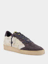 Golden Goose Ballstar White and Blue Sneakers