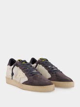 Golden Goose Ballstar White and Blue Sneakers