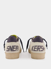 Golden Goose Ballstar White and Blue Sneakers