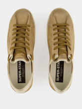 Golden Goose Tabacco and Cream Super-Star Suede Sneakers