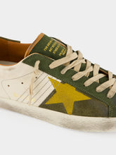 Golden Goose Olive Green Super-Star Suede Sneakers