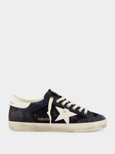Golden Goose Dark Blue Super-Star Leather Sneakers