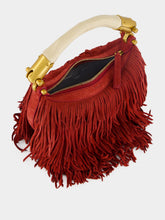Balmain Ébène Fringe Suede Mini Handbag