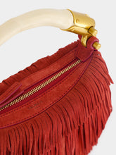 Balmain Ébène Fringe Suede Mini Handbag