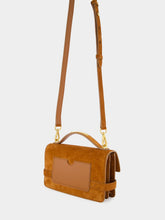 Balmain Suede B-Buzz 24 Shoulder Bag in Brown