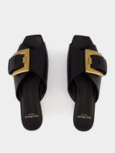 Balmain Black Anthem Flat Sandals