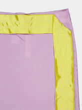 Marni Mauve Contrast-Trim Viscose Midi Skirt