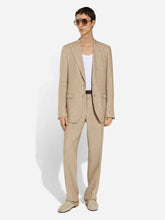 Dolce & Gabbana Beige Classic Linen Pants