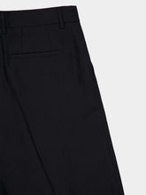 Dolce & Gabbana Black Classic Linen Straight-Fit Trousers