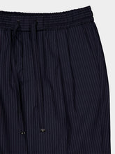 Dolce & Gabbana Black Pinstripe Wool Jogging Trousers