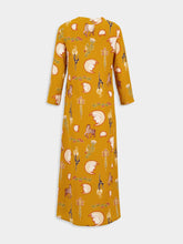 Paula Gray Printed Silk Crepe Dress