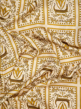 Paula Gray Crocoprint Printed Silk Twill Dress